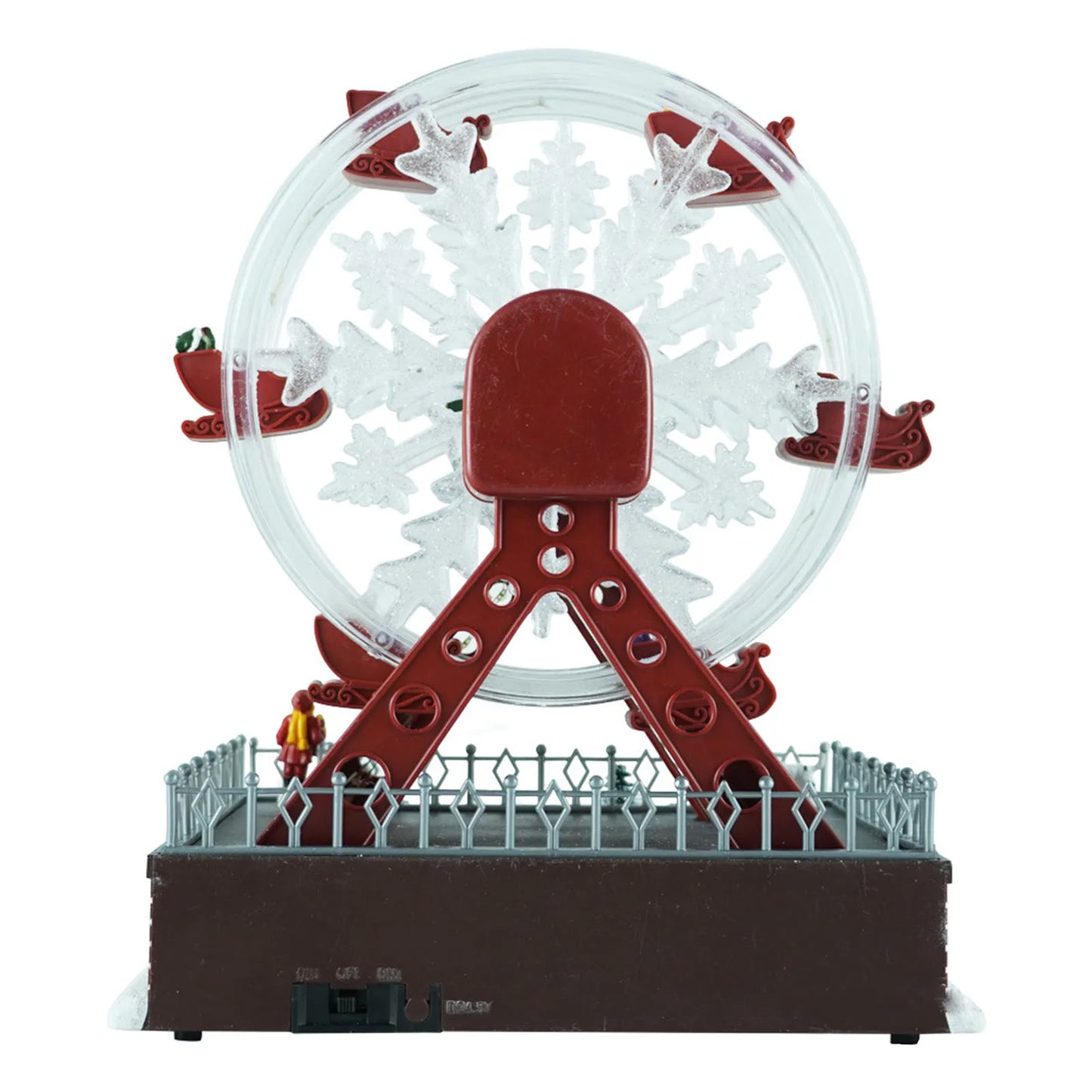 Rotating Christmas Ferris Wheel with Glowing Lights and Music-1