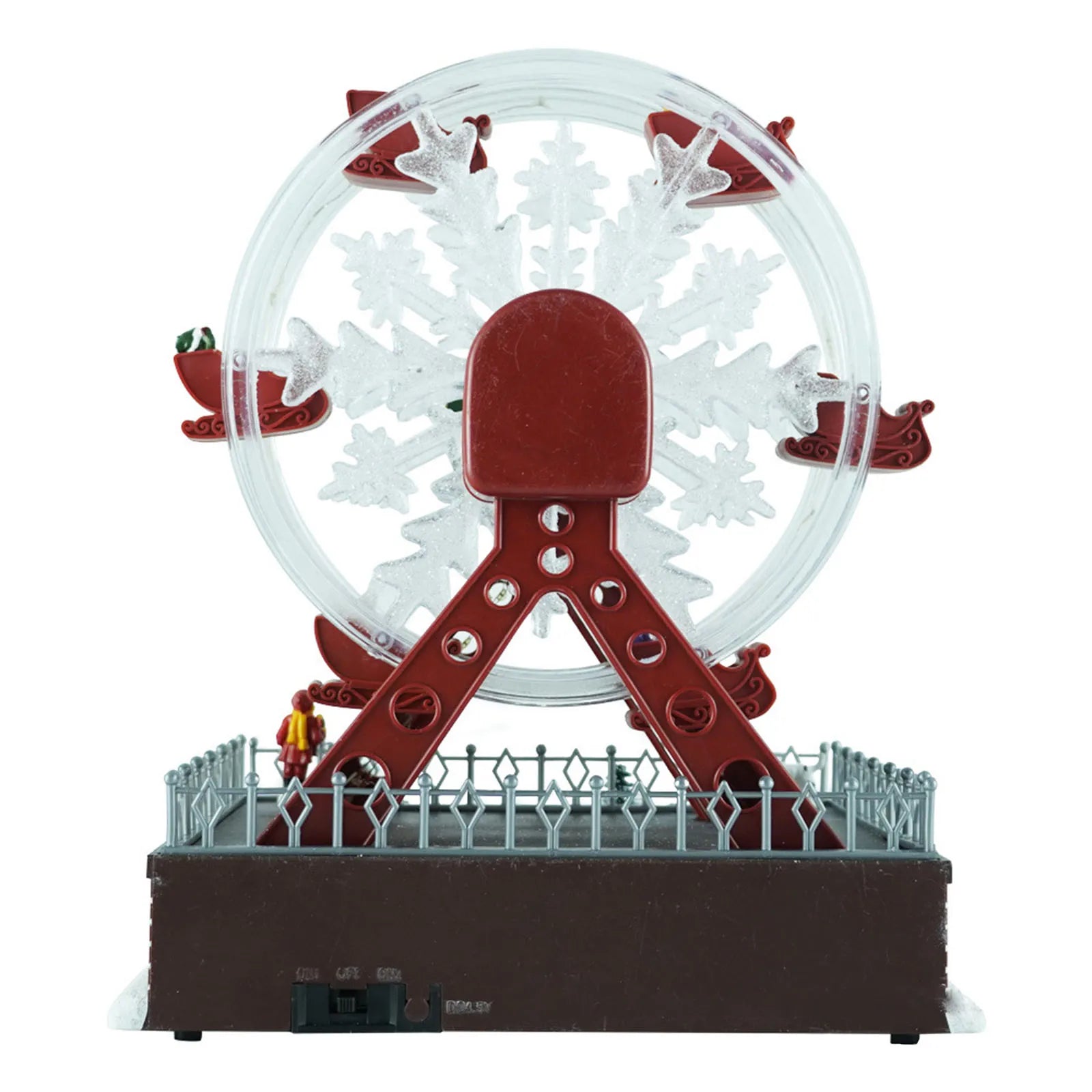 Rotating Christmas Ferris Wheel with Glowing Lights and Music-1