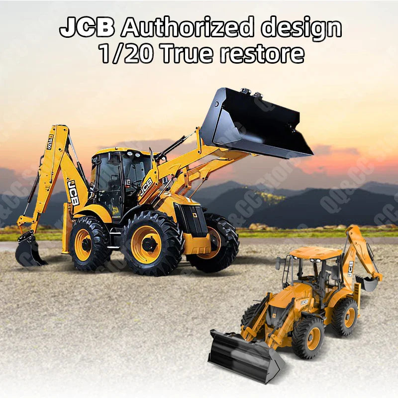 RC Backhoe Loader Excavator Remote Control Truck-3