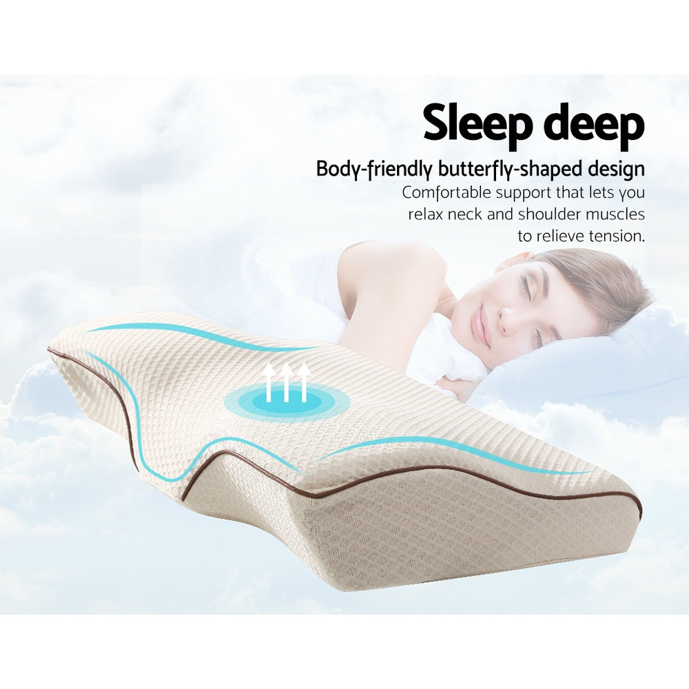 NNEDSZ  Memory Foam Pillow Neck Pillows Contour Rebound Pain Relief Support
