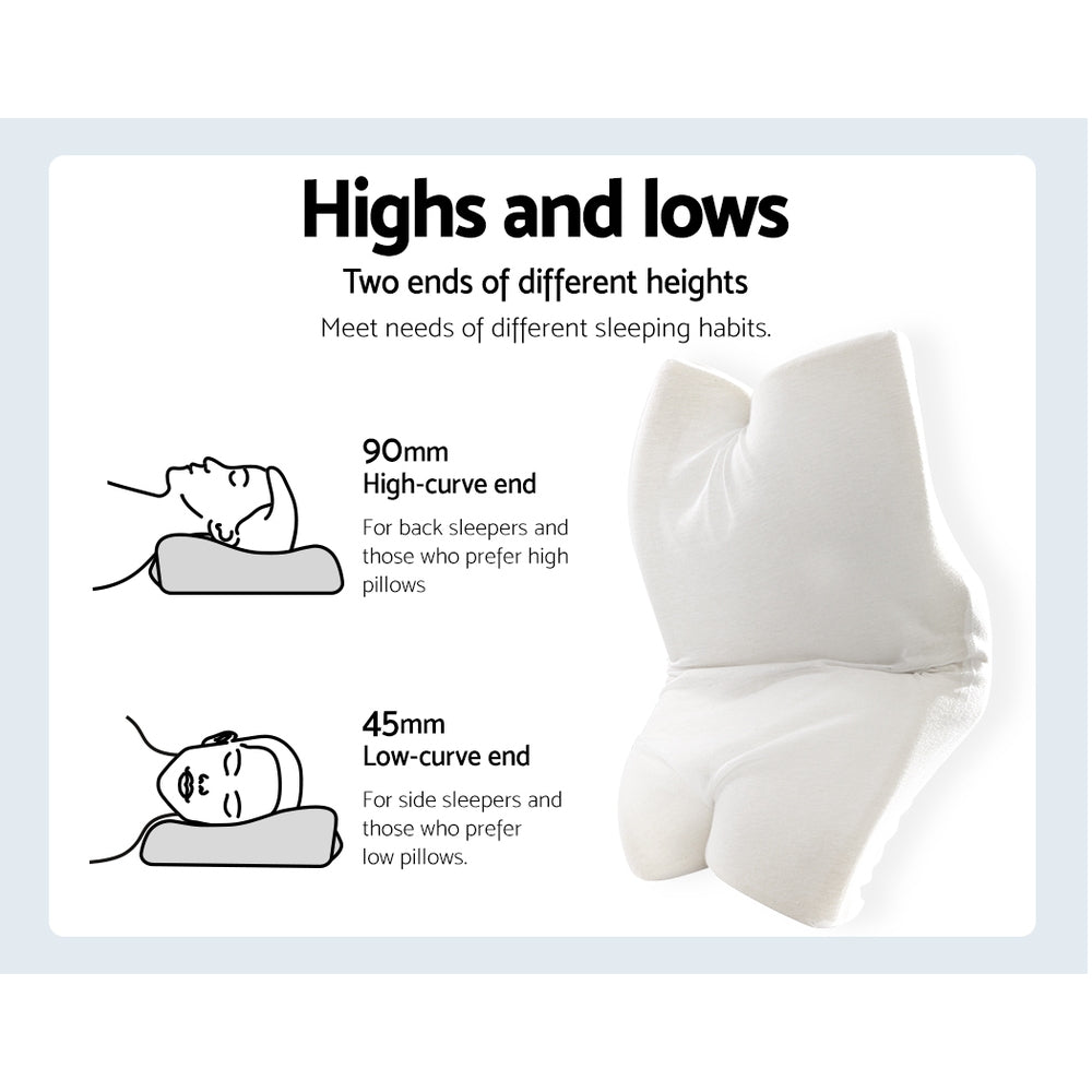 NNEDSZ  Memory Foam Pillow Neck Pillows Contour Rebound Pain Relief Support
