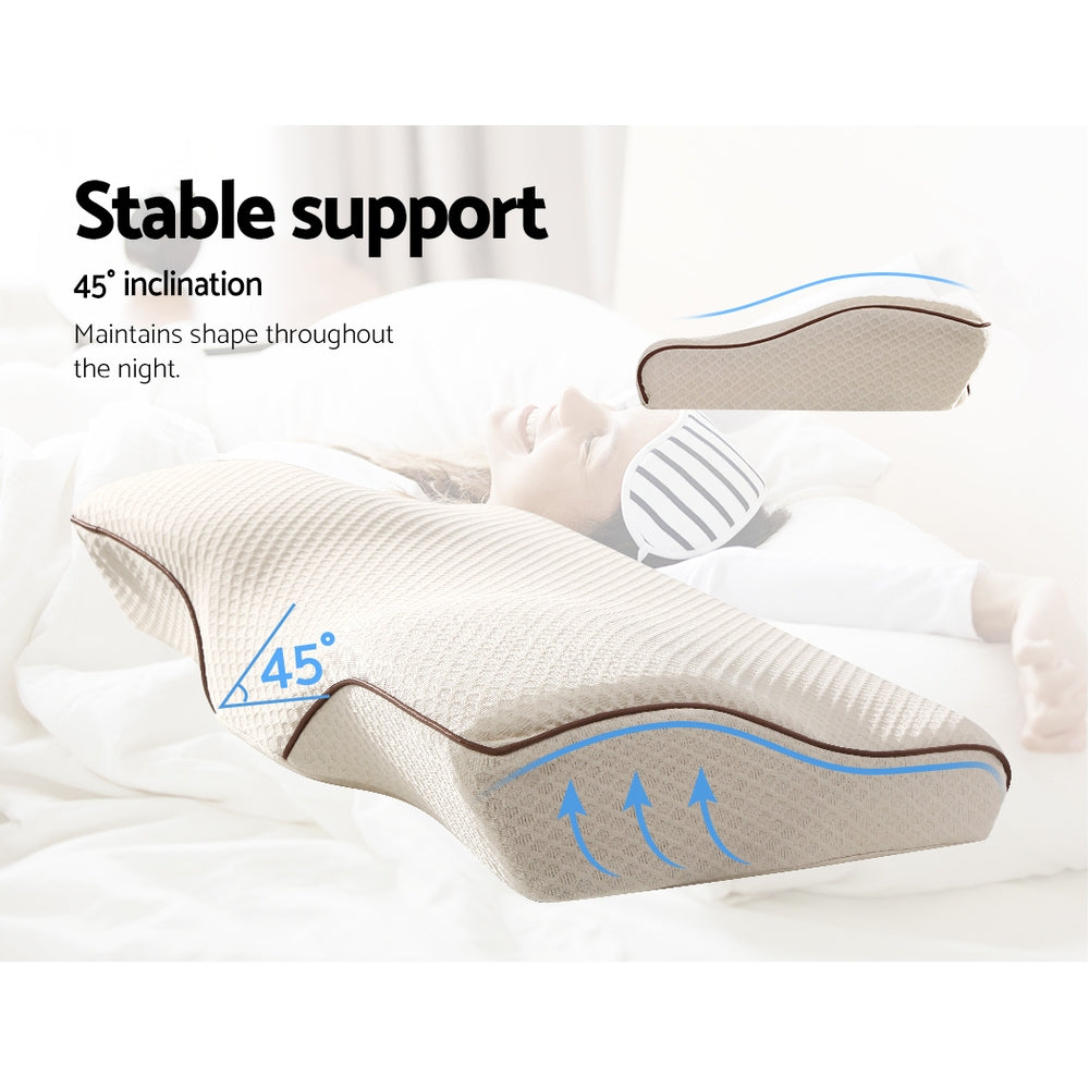 NNEDSZ  Memory Foam Pillow Neck Pillows Contour Rebound Pain Relief Support