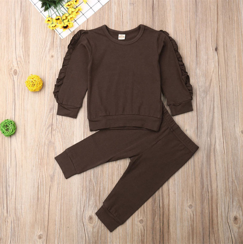 Newborn Baby Boys and Girls Long Sleeve Sweatshirt Tops Pants