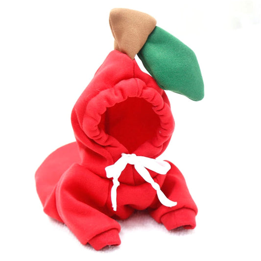 Cute Fruit Dog Clothes for Small Dogs hoodies Warm Fleece Pet Clothing Puppy Cat Costume Coat for French Chihuahua Jacket Suit-0