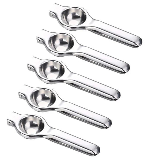 5 pcs Stainless Steel Manual Juicer Lemon Squeezer-0