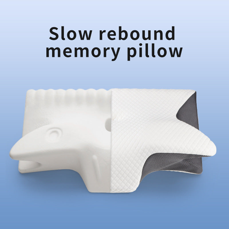 NNEDSZ Ergonomic Memory Foam Pillow - Orthopedic Contour Pillow for Neck & Shoulder Support (61x43x13cm)